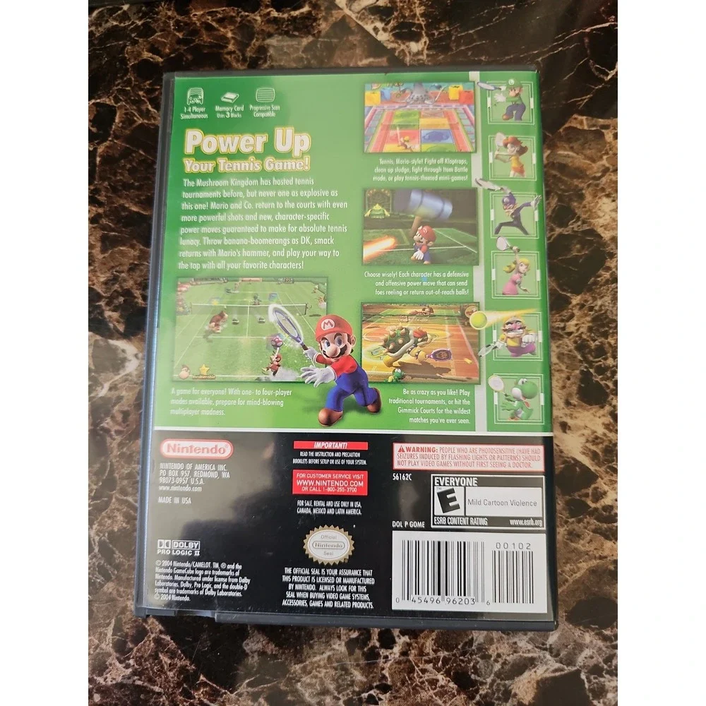 Mario Power Tennis (Nintendo GameCube, 2004) - European Version